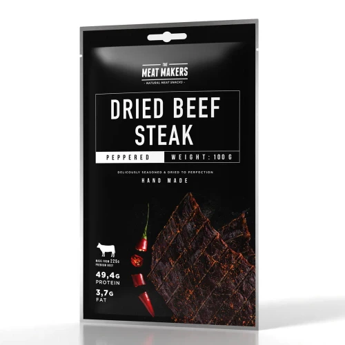Suszona wołowina - Beef Steak Peppered 100 g
