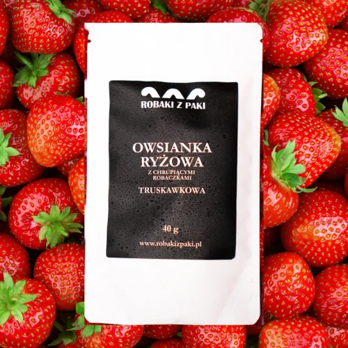 Owsianka ryżowa z owadami TRUSKAWKOWA